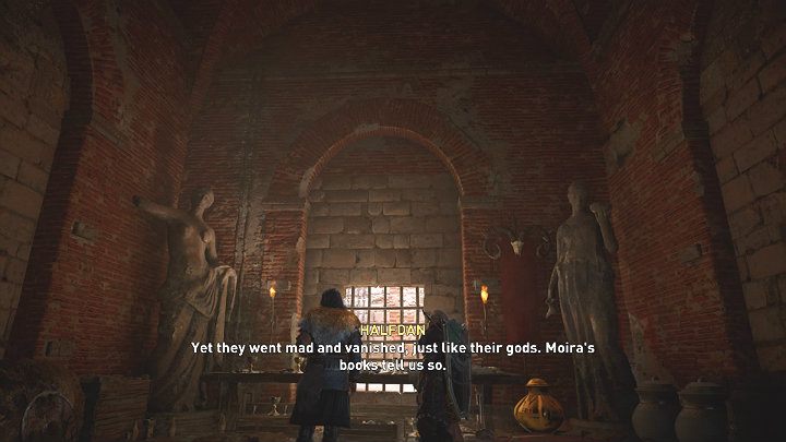 Z pomocą jarla wyważ czerwone drzwi, które znajdziesz w dalszej części korytarza - Assassins Creed Valhalla: Droga do Hamartii/Road to Hamartia - solucja - Assassins Creed Valhalla - poradnik do gry