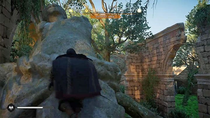 Zlokalizuj powalony posąg i zacznij się do niego wdrapywać - Assassins Creed Valhalla: Colcestre - Camulodunum Assassin Bureau - Assassins Creed Valhalla - poradnik do gry