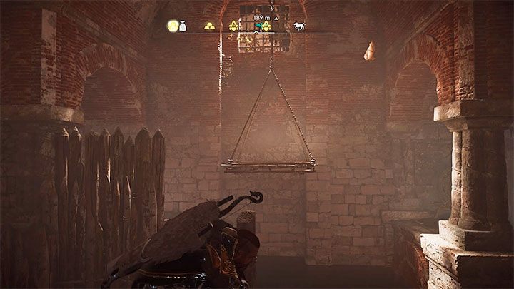 Możesz zanurkować po to żeby dotrzeć do małej skrzyni ze skarbami po lewej stronie lub od razu skupić się na dalszej przeprawie - Assassins Creed Valhalla: Jorvik - Eboracum Assassin Bureau - Assassins Creed Valhalla - poradnik do gry