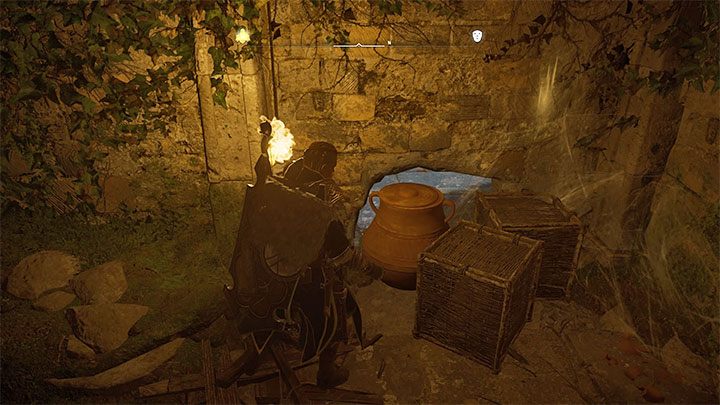 Duże wejście do lochu nie jest w tym przypadku w żaden sposób ukryte - Assassins Creed Valhalla: Glowecestrescire - Temple of Ceres Assassin Bureau - Assassins Creed Valhalla - poradnik do gry