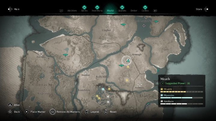 4 - AC Valhalla Gniew Druidów: Mapa ukrycia skarbu - Meath, sekrety, lokacje - Assassins Creed Valhalla - poradnik do gry