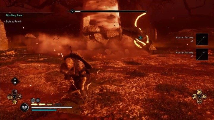 Po chwili wilk ponownie do Ciebie doskoczy, co da Ci szansę na kontynuowanie walki - Assassins Creed Valhalla: Okowy losu/Binding Fate - solucja, opis przejścia - Assassins Creed Valhalla - poradnik do gry