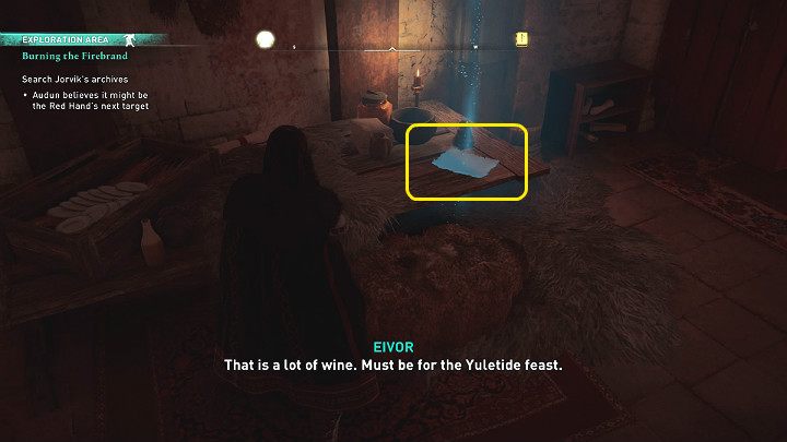 Audun uważa, że archiwa mogą stać się kolejnym celem Czerwonej Ręki - Assassins Creed Valhalla: Podpalenie Żagwi/Burning the Firebrand - solucja - Assassins Creed Valhalla - poradnik do gry
