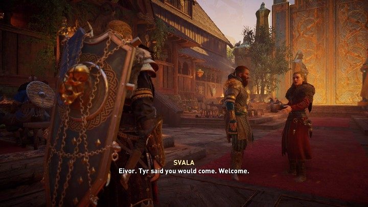Sigurd w końcu realizuje swoje wizje, które były tak naprawdę wspomnieniami jednego z nordyckich bogów Tyra i prowadzi Eivora do świątyni Goinnhellir (Komnata Yggdrasila) - Assassins Creed Valhalla: Dobre zakończenie - Assassins Creed Valhalla - poradnik do gry