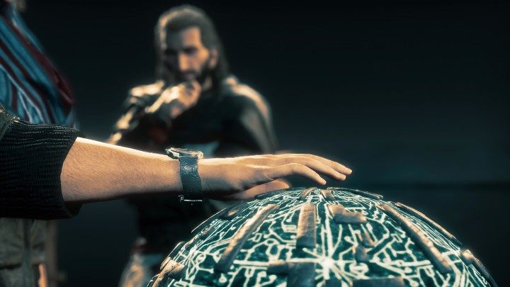 Pomimo wielu wątpliwości, Layla spełnia prośbę Basima i dotyka Fragmentu Edenu, dzięki czemu zatrzymuje wszelkie zagrażające światu anomalie - Assassins Creed Valhalla: Czasy współczesne - zakończenie - Assassins Creed Valhalla - poradnik do gry