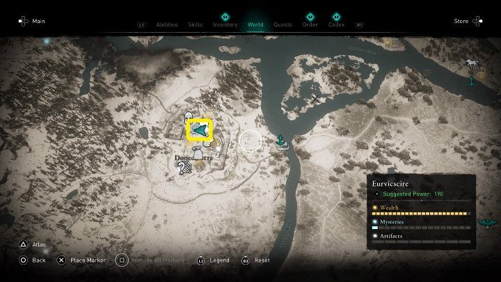 W miejscu zaznaczonym na powyższym obrazku spotkasz barda - Assassins Creed Valhalla: W szponach sztuki/Art-Scop - solucja, opis przejścia - Assassins Creed Valhalla - poradnik do gry
