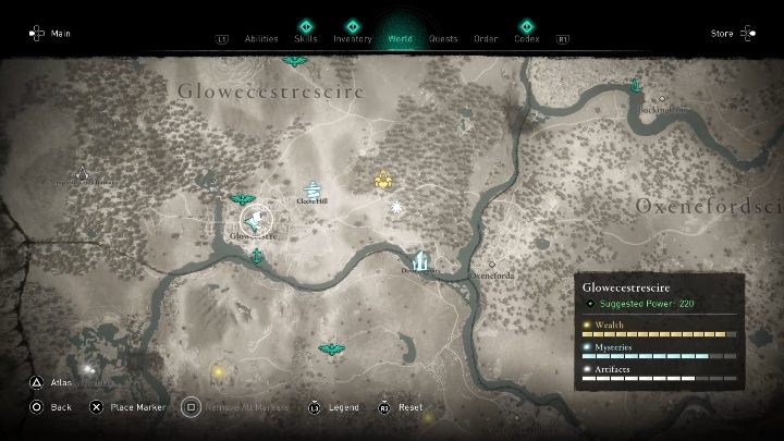 Lokacja: Kartkę znajdziesz w Glowecestre - Assassins Creed Valhalla: Karta niesiona wiatrem - Glowecestrescire, sekrety - Assassins Creed Valhalla - poradnik do gry