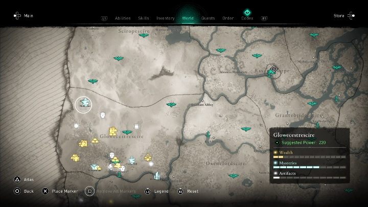 Kopiec znajdziesz w zachodniej części mapy - Assassins Creed Valhalla: Kopiec - Glowecestrescire, sekrety, lokacje - Assassins Creed Valhalla - poradnik do gry