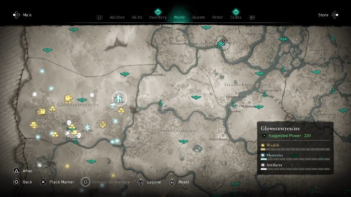 Głazy znajdziesz we wschodniej części lokacji - Assassins Creed Valhalla: Głazy - Glowecestrescire, sekrety, lokacje - Assassins Creed Valhalla - poradnik do gry
