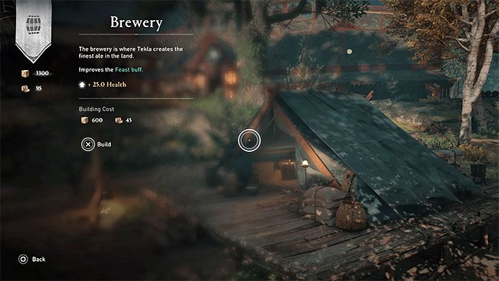 Musisz najpierw postawić w osadzie co najmniej jeden budynek gwarantujący premię do wieczerzy - może to być np - Assassins Creed Valhalla: Osada - rola, rozbudowa - Assassins Creed Valhalla - poradnik do gry