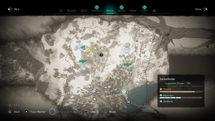 Kopiec znajdziesz w północnej części regionu, wśród gór - Assassins Creed Valhalla: Kopiec - Jotunheim, sekrety, lokacje - Assassins Creed Valhalla - poradnik do gry