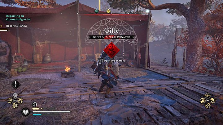 Jeśli poprawnie wykonałeś wszystkie kroki, to otrzymasz potwierdzenie o pozbyciu się członka Zakonu (powyższy obrazek) - Assassins Creed Valhalla: Zakon Starożytnych - podstawowe informacje - Assassins Creed Valhalla - poradnik do gry