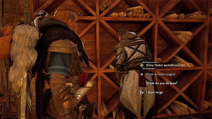 Z medalionami możesz powracać do Hythama w biurze Ukrytych w osadzie - Assassins Creed Valhalla: Zakon Starożytnych - podstawowe informacje - Assassins Creed Valhalla - poradnik do gry