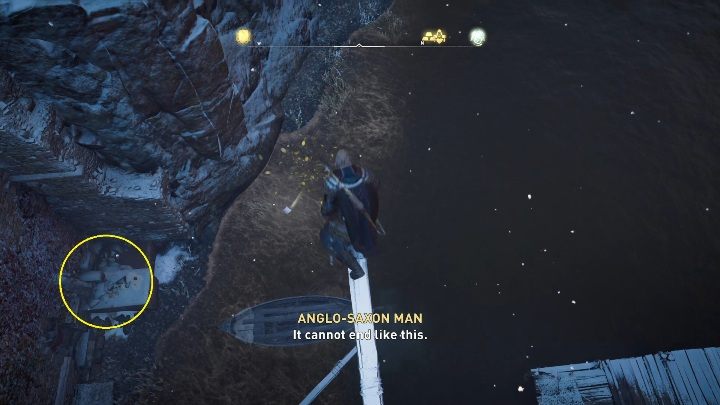 Koniec: Kartka zatrzyma się na ołtarzu, zaraz przy wodzie - Assassins Creed Valhalla: Karta niesiona wiatrem - Jorvik, sekrety, lokacje - Assassins Creed Valhalla - poradnik do gry