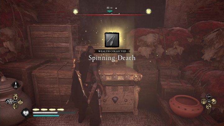 Skrzynia schowana jest w oddzielnym pomieszczeniu, do którego znajdziesz drzwi po lewej stronie - Assassins Creed Valhalla: Wyposażenie - Jorvik, sekrety, lokacje - Assassins Creed Valhalla - poradnik do gry