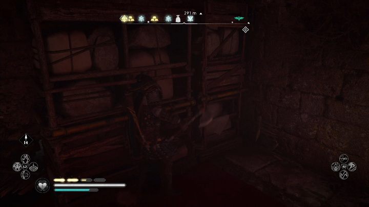 Przesuń je tak, aby dostać się do dziury w ścianie - Assassins Creed Valhalla: Wyposażenie - Jorvik, sekrety, lokacje - Assassins Creed Valhalla - poradnik do gry