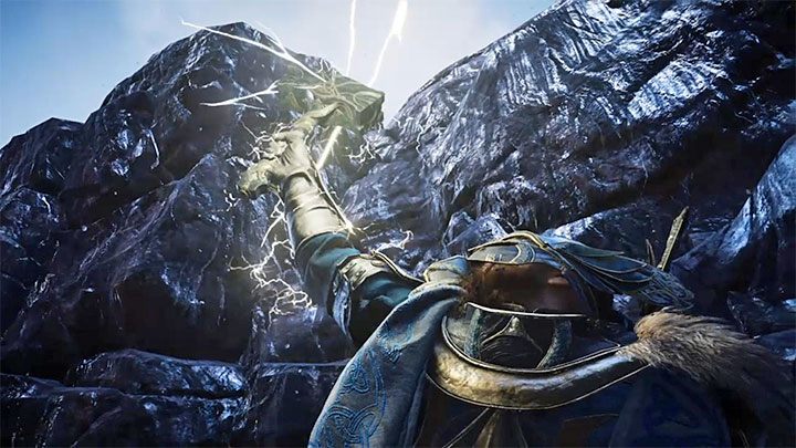 Jeżeli masz poprawnie założony cały pancerz Thora, to Eivor wyciągnie Mjolnir z kamienia - Assassins Creed Valhalla: Młot Thora, Mjolnir - jak zdobyć? - Assassins Creed Valhalla - poradnik do gry