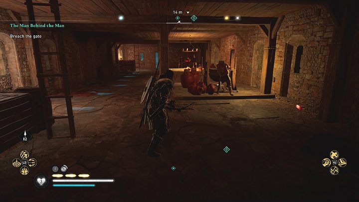 Następnie wejdź do pomieszczenia po prawej lub lewej stronie i zejdź o poziom niżej - Assassins Creed Valhalla: Kto pociąga za sznurki - solucja, opis przejścia - Assassins Creed Valhalla - poradnik do gry