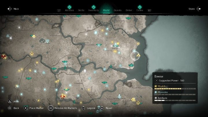 Tę maskę znajdziesz na wschodniej granicy regionu - Assassins Creed Valhalla: Rzymski artefakt - Essexe, sekrety, lokacje - Assassins Creed Valhalla - poradnik do gry