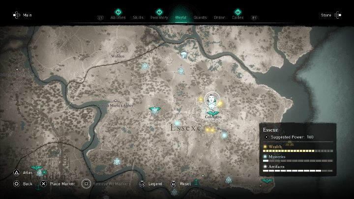 Tę maskę znajdziesz idąc na północ od miasta Celcestre - Assassins Creed Valhalla: Rzymski artefakt - Essexe, sekrety, lokacje - Assassins Creed Valhalla - poradnik do gry