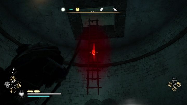 Kolejną drabinę musisz samodzielnie obniżyć trafiając w określony punkt - Assassins Creed Valhalla: Zdolności - Essexe, sekrety, lokacje - Assassins Creed Valhalla - poradnik do gry