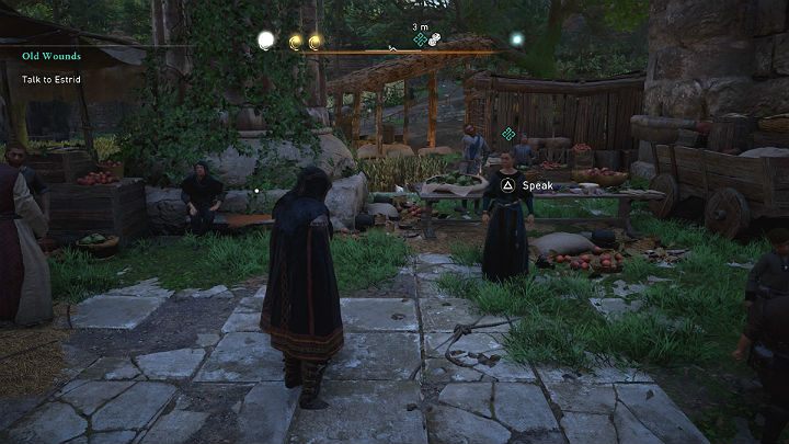 Estrid spotkasz na bazarze - Assassins Creed Valhalla: Dawne rany/Old Wounds - solucja, opis przejścia - Assassins Creed Valhalla - poradnik do gry