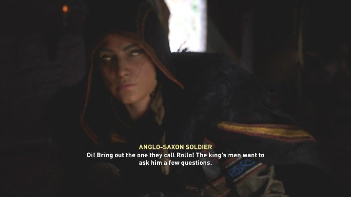 Po chwili na miejscu zjawią się anglosascy żołnierze, którzy chcą zabrać ze sobą Rolla, ponieważ królewscy ludzie pragną zadać mu kilka pytań - Assassins Creed Valhalla: Dawne rany/Old Wounds - solucja, opis przejścia - Assassins Creed Valhalla - poradnik do gry