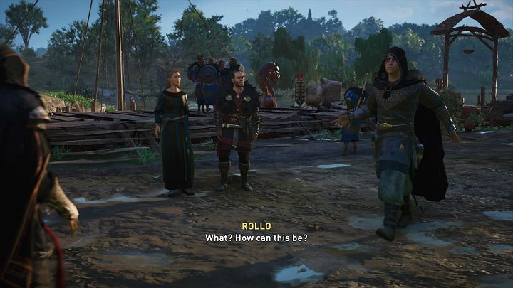 Rolla znajdziesz w obozie nad rzeką, szykuje się właśnie na wyprawę do Francji i nie zdaje sobie sprawy z nadciągającego niebezpieczeństwa - Assassins Creed Valhalla: Zwroty akcji/Twists and Turns - solucja - Assassins Creed Valhalla - poradnik do gry