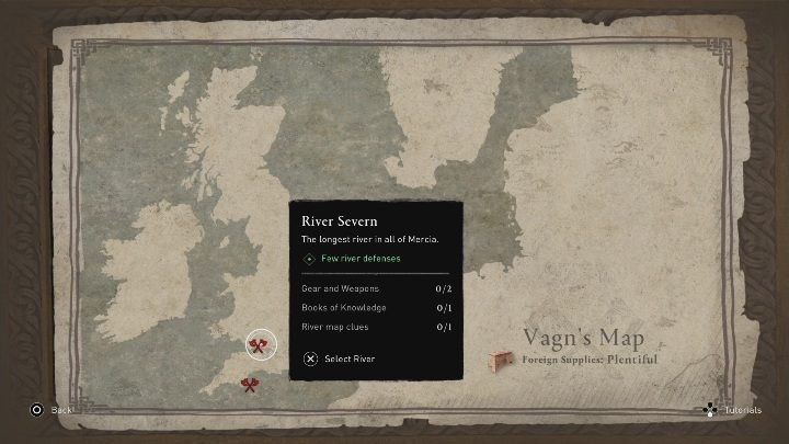 Mapa: rzeka Severn - Assassins Creed Valhalla: Tropy map rzecznych - lista, Rzeczne Najazdy - Assassins Creed Valhalla - poradnik do gry
