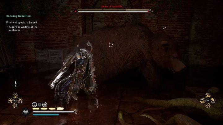 Ataki niedźwiedzia są dość chaotyczne, ale łatwe do uniknięcia - Assassins Creed Valhalla: Legendarne zwierzę - Sciropescire, sekrety, lokacje - Assassins Creed Valhalla - poradnik do gry