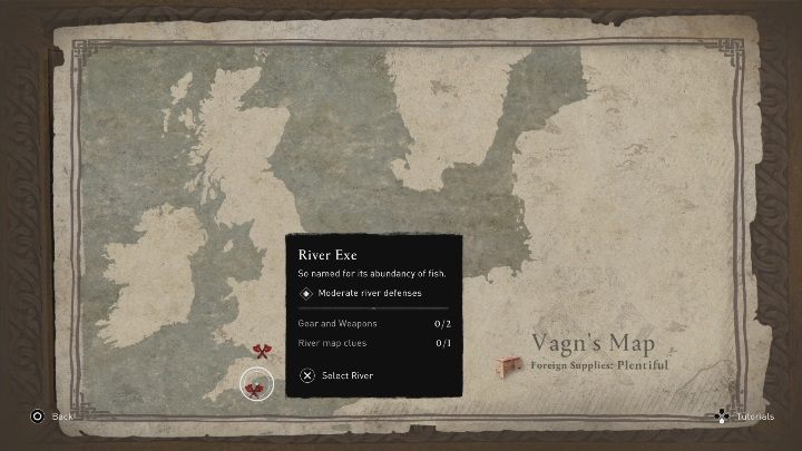 Mapa: Rzeka Exe - Assassins Creed Valhalla: Skarby rzeczki Exe - solucja, Rzeczne Najazdy - Assassins Creed Valhalla - poradnik do gry