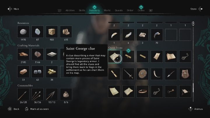 Start misji: Ukończenie misji Dziedzictwa Świętego Jerzego (The Legacy of Saint George) - Assassins Creed Valhalla: Skarby rzeczki Dee - solucja, Rzeczne Najazdy - Assassins Creed Valhalla - poradnik do gry