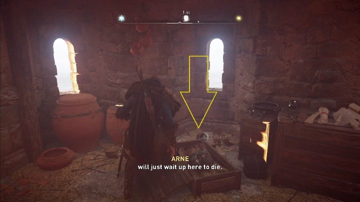 Aby dostać się do maski musisz zniszczyć zamek w drzwiach, idealnie sprawdzi się do tego łuk - Assassins Creed Valhalla: Rzymski artefakt - Cent, sekrety, lokacje - Assassins Creed Valhalla - poradnik do gry
