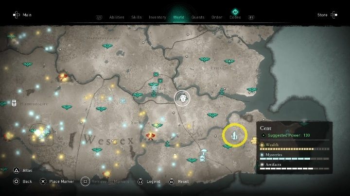 Kopiec znajdziesz na północy mapy - Assassins Creed Valhalla: Głazy - Cent, sekrety, lokacje - Assassins Creed Valhalla - poradnik do gry