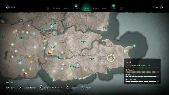 Tę skrzynie znajdziesz w mieście Centerbury - Assassins Creed Valhalla: Wyposażenie - Cent, sekrety, lokacje - Assassins Creed Valhalla - poradnik do gry