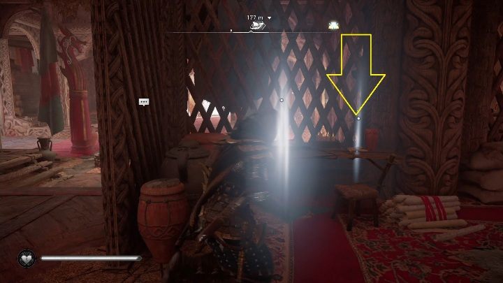 Zdobycie tej sagi jest bardzo proste, musisz jedynie wejść do budynku, a następnie zajrzeć za ścianę, która blokuje dojście do biurka - Assassins Creed Valhalla: Wszystkie Fragmenty sagi Rigsogur - Assassins Creed Valhalla - poradnik do gry