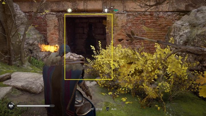 Aby dostać się do maski musisz iść do lewej części budynku - Assassins Creed Valhalla: Rzymski artefakt - Lincolnscire, sekrety, lokacje - Assassins Creed Valhalla - poradnik do gry
