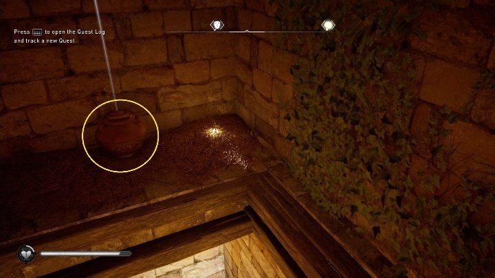 Po zniszczeniu desek wespnij się na kolejne piętro - Assassins Creed Valhalla: Rzymski artefakt - Lincolnscire, sekrety, lokacje - Assassins Creed Valhalla - poradnik do gry