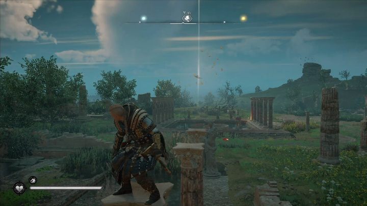 Początek: Kartka znajduje się na jednej z kolumn - Assassins Creed Valhalla: Karta niesiona wiatrem - Hamtunscire, sekrety - Assassins Creed Valhalla - poradnik do gry