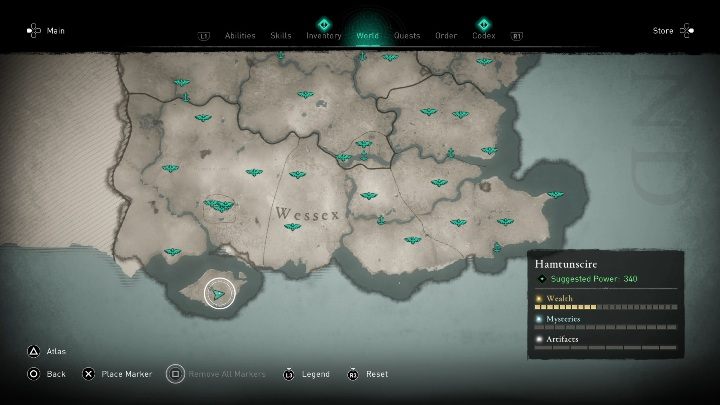 1 - Assassins Creed Valhalla: Mapa skarbów - Wincestre, sekrety, lokacje - Assassins Creed Valhalla - poradnik do gry