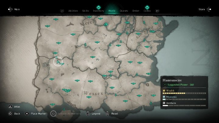 4 - Assassins Creed Valhalla: Mapa skarbów - Wincestre, sekrety, lokacje - Assassins Creed Valhalla - poradnik do gry