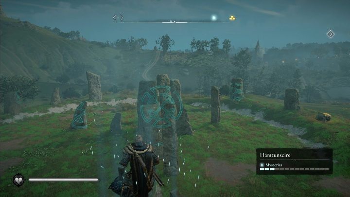W tej części mapy znajdziesz lokację z głazami, jej opis znajdziesz na oddzielnej stronie poradnika - Assassins Creed Valhalla: Hamtunscire - mapa - Assassins Creed Valhalla - poradnik do gry