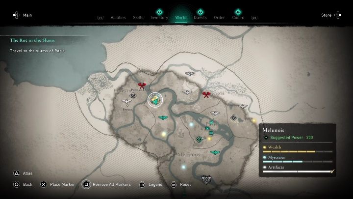 Ta skrzynia znajduje się w lokacji Medanta, we północno zachodniej części regionu - AC Valhalla Oblężenie Paryża: Wyposażenie, Melunois - sekrety, lokacje - Assassins Creed Valhalla - poradnik do gry