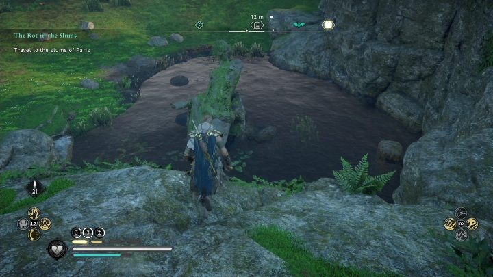 Aby dostać się do wykopalisk musicie wejść do jaskini - AC Valhalla Oblężenie Paryża: Rzymskie wykopaliska, Melunois - sekrety - Assassins Creed Valhalla - poradnik do gry