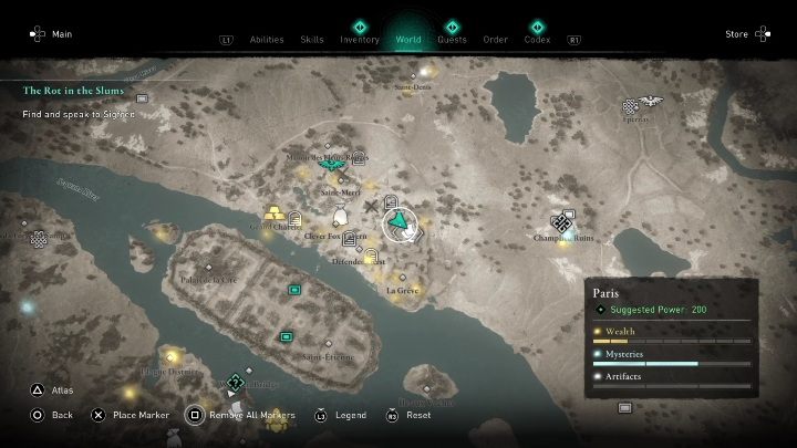 Lokacja: Kartkę znajdziecie w La Grave, w północnej części Paryża - AC Valhalla Oblężenie Paryża: Karta niesiona wiatrem, Paryż - sekrety - Assassins Creed Valhalla - poradnik do gry