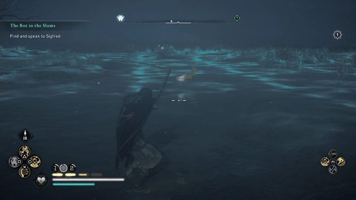 Ryby pływają w wodzie, zaraz obok ołtarza - AC Valhalla Oblężenie Paryża: Ołtarz ofiarny, Evresin - sekrety, lokacje - Assassins Creed Valhalla - poradnik do gry