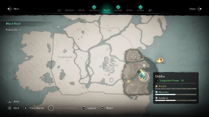 1 - AC Valhalla Gniew Druidów: Karta niesiona wiatrem - Dublin, sekrety, lokacje - Assassins Creed Valhalla - poradnik do gry
