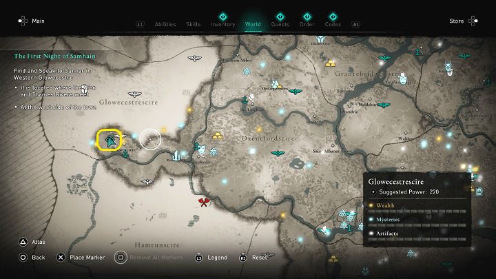 Gunnara znajdziesz w miejscu gdzie łączą się rzeki Afon i Thames - Assassins Creed Valhalla: Pierwsza noc Samhain - solucja, opis przejścia - Assassins Creed Valhalla - poradnik do gry
