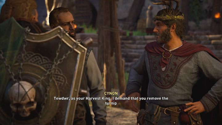 W pierwszej kolejności poznasz się z Tewdwrem, przyszłym ealdormanem - Assassins Creed Valhalla: Pierwsza noc Samhain - solucja, opis przejścia - Assassins Creed Valhalla - poradnik do gry