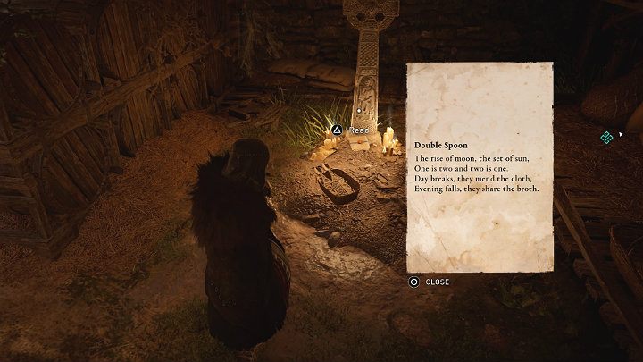 Szóstą wskazówkę znajdziesz pod chatą druida - Assassins Creed Valhalla: Zagadki i wskazówki/Clues and Riddles - solucja - Assassins Creed Valhalla - poradnik do gry